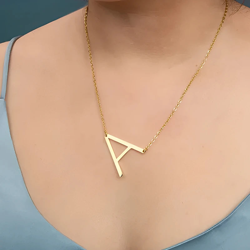 Collier Grande Initiale Femme