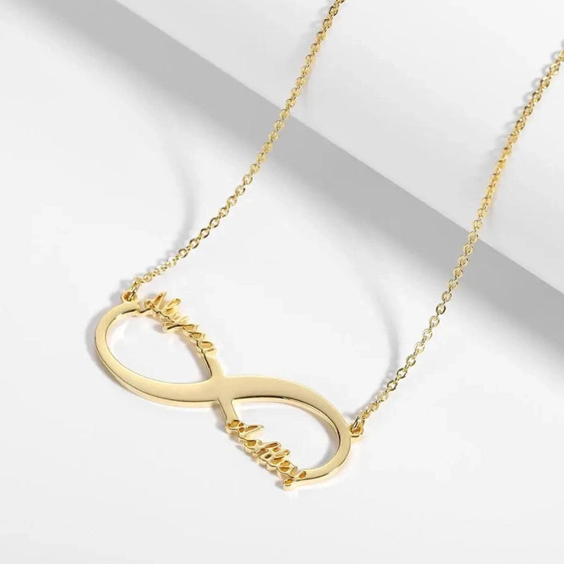 Collier Infini Prénoms Deux prénoms