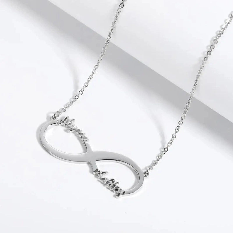 Collier Infini Prénoms Couple