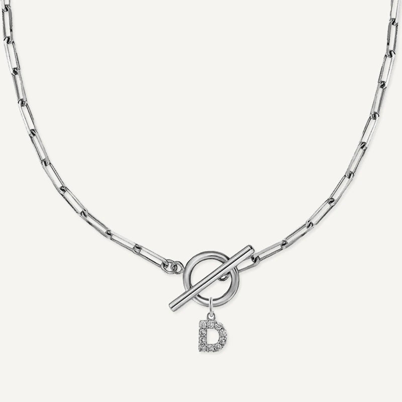Collier Moderne Initiale Personnalisée