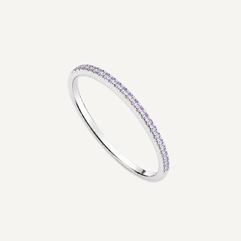 Bague Anneau Pierre de Naissance Argent Juin