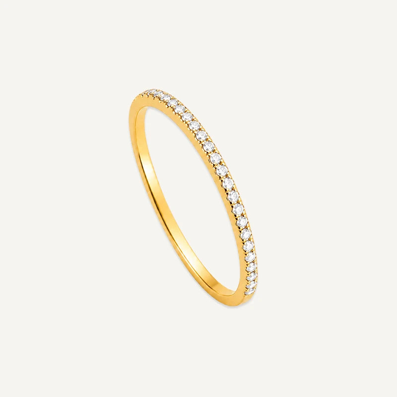 Bague Anneau Pierre de Naissance Or Avril