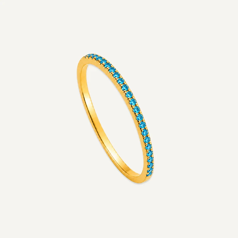 Bague Anneau Pierre de Naissance Or Decembre