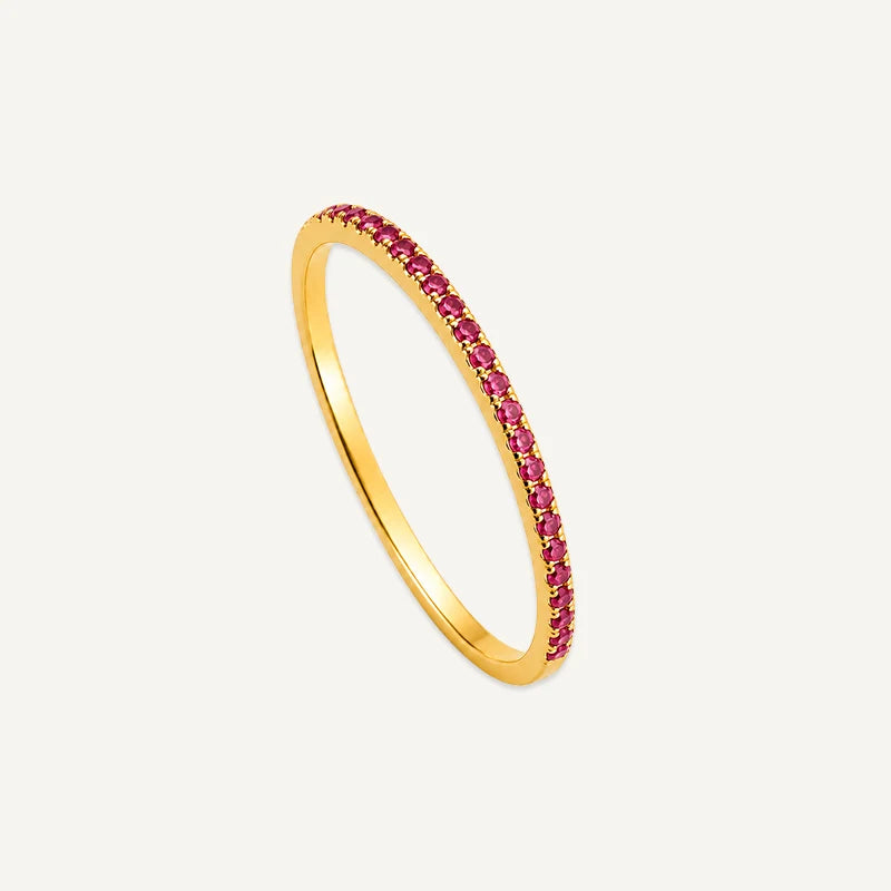 Bague Anneau Pierre de Naissance Or Juillet