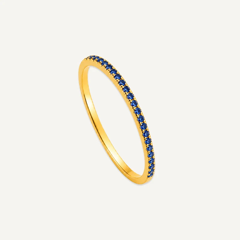 Bague Anneau Pierre de Naissance Or Septembre
