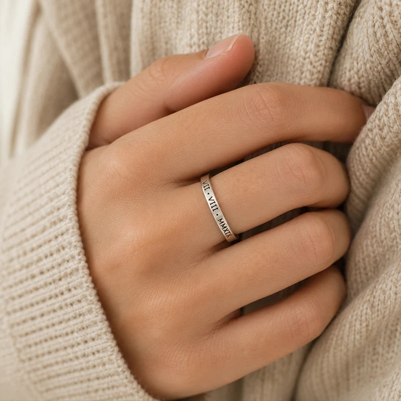 Bague Fine à Graver Femme
