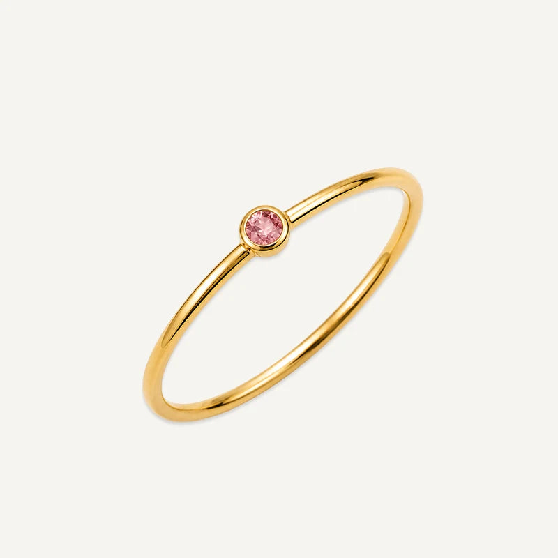Bague Fine Pierre de Naissance Or Juillet