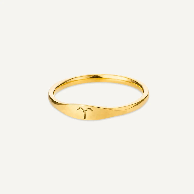 Bague Signe Astrologique Gravé Bélier