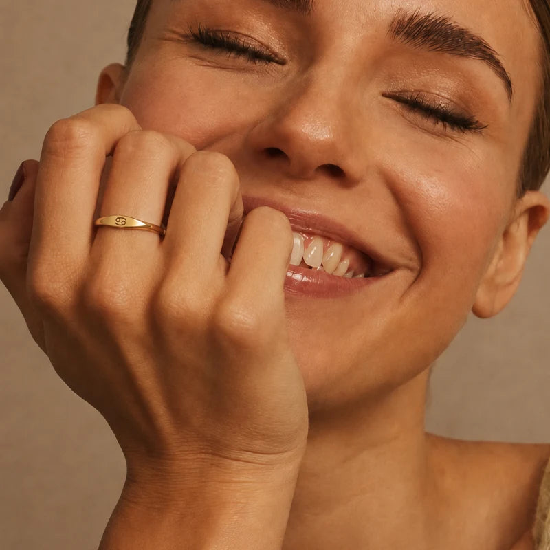 Bague Signe Astrologique Gravé 
