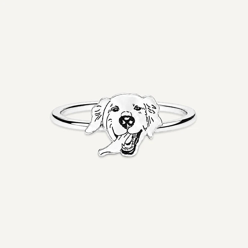 Bague Visage d’Animal Argent 1 Visage