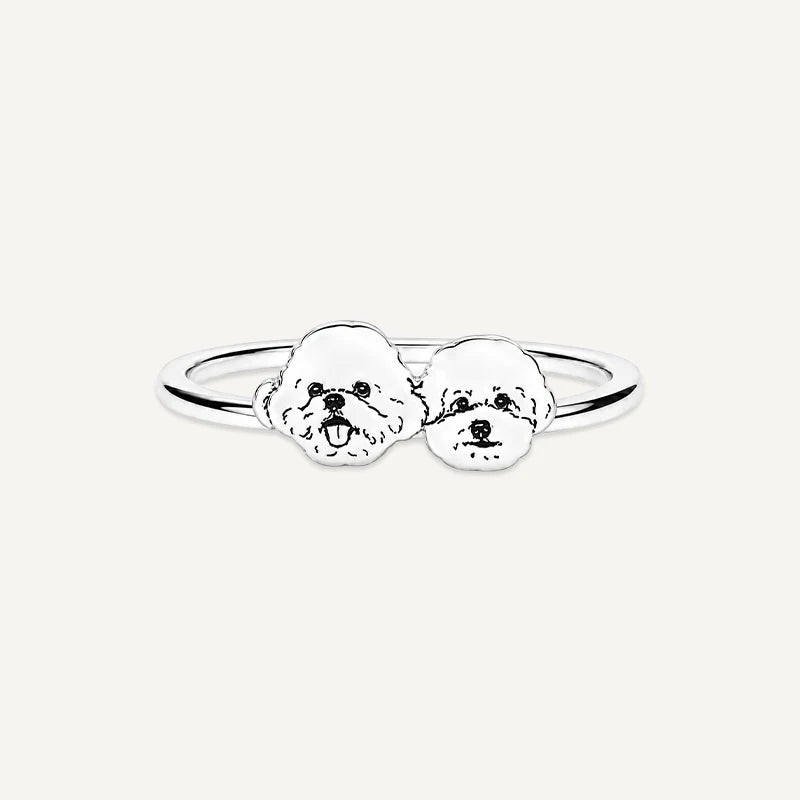 Bague Visage d’Animal Argent 2 Visages