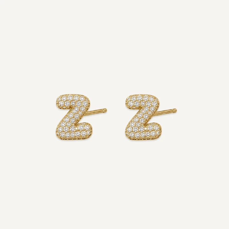 Boucles d'Oreilles Initiale Strass Z