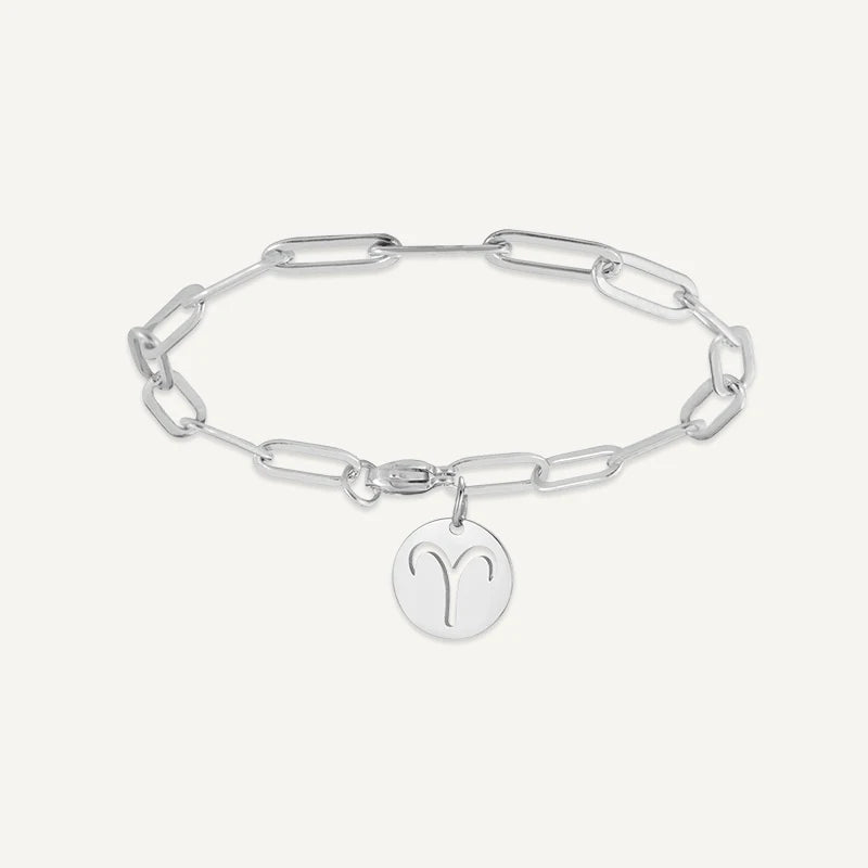 Bracelet chaîne Maillons Signe Astrologique Argent Bélier