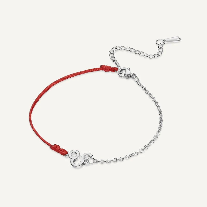 Bracelet Cordon Chaîne Signe Astrologique Argent Lion