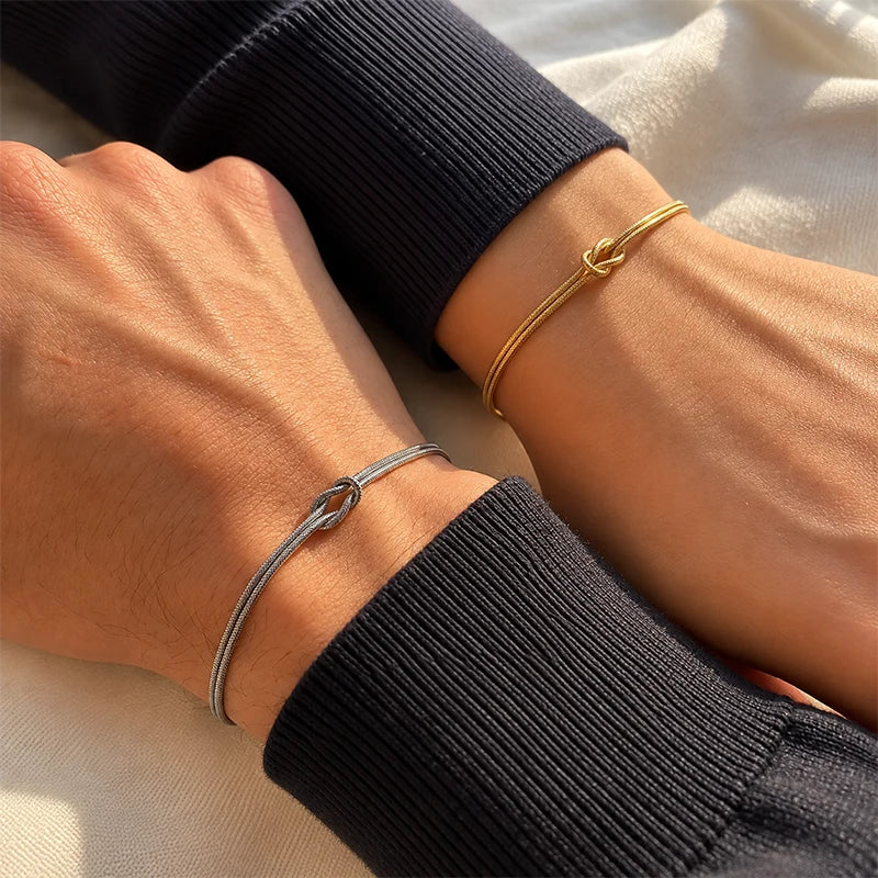Bracelet Couple Nœud Éternel Couple