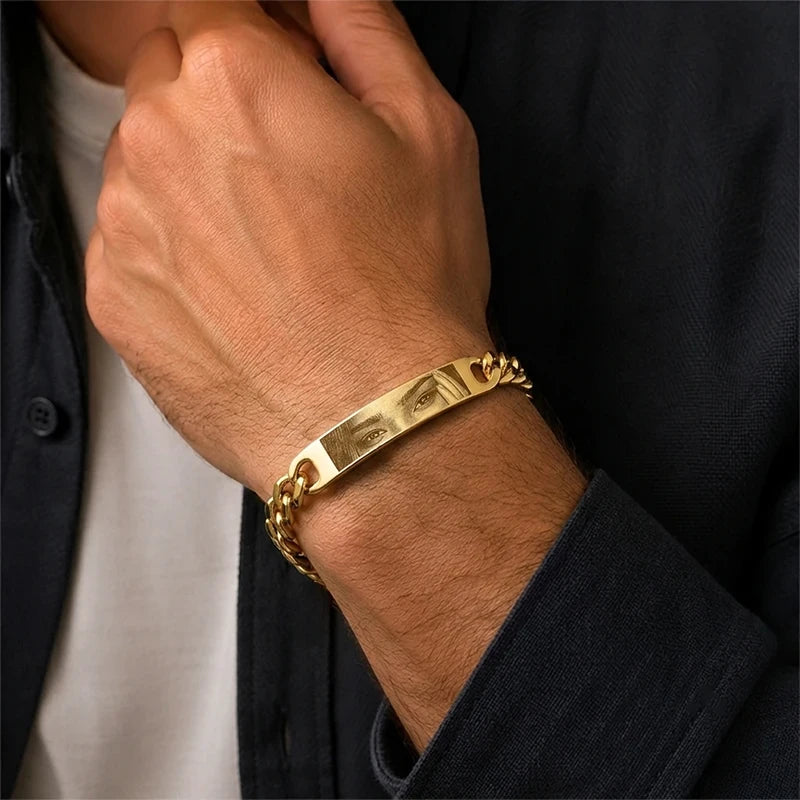 Bracelet Homme Photo Regard