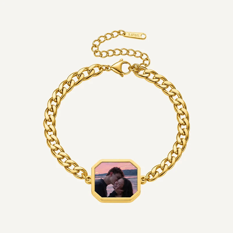 Bracelet Homme Photo Thermique Or