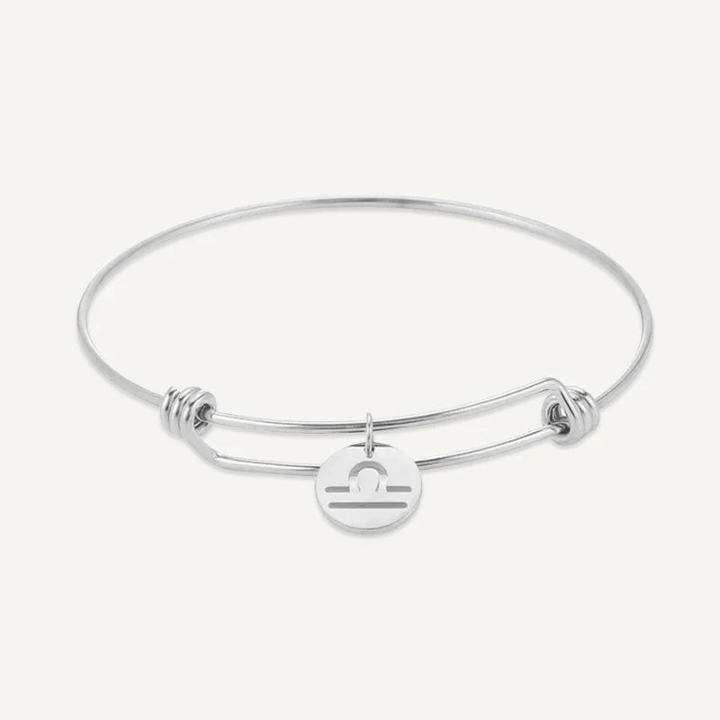 Bracelet Médaillon Signe Astrologique Or Balance