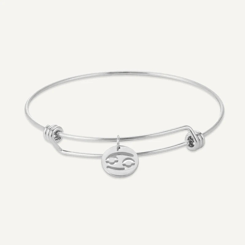Bracelet Médaillon Signe Astrologique Or Cancer