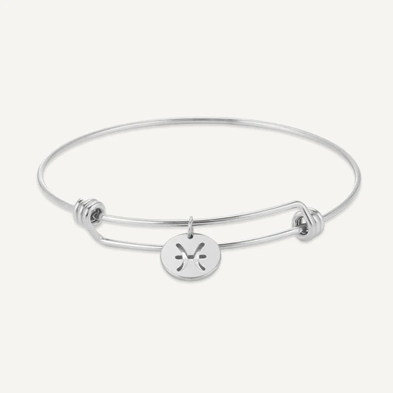 Bracelet Médaillon Signe Astrologique Or Poissons