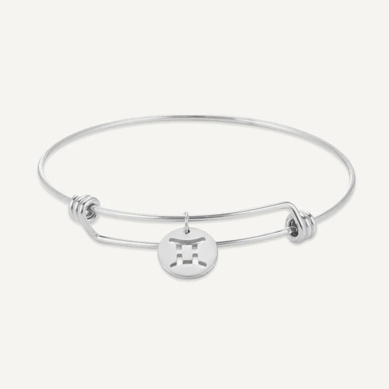 Bracelet Médaillon Signe Astrologique Or Gémeaux