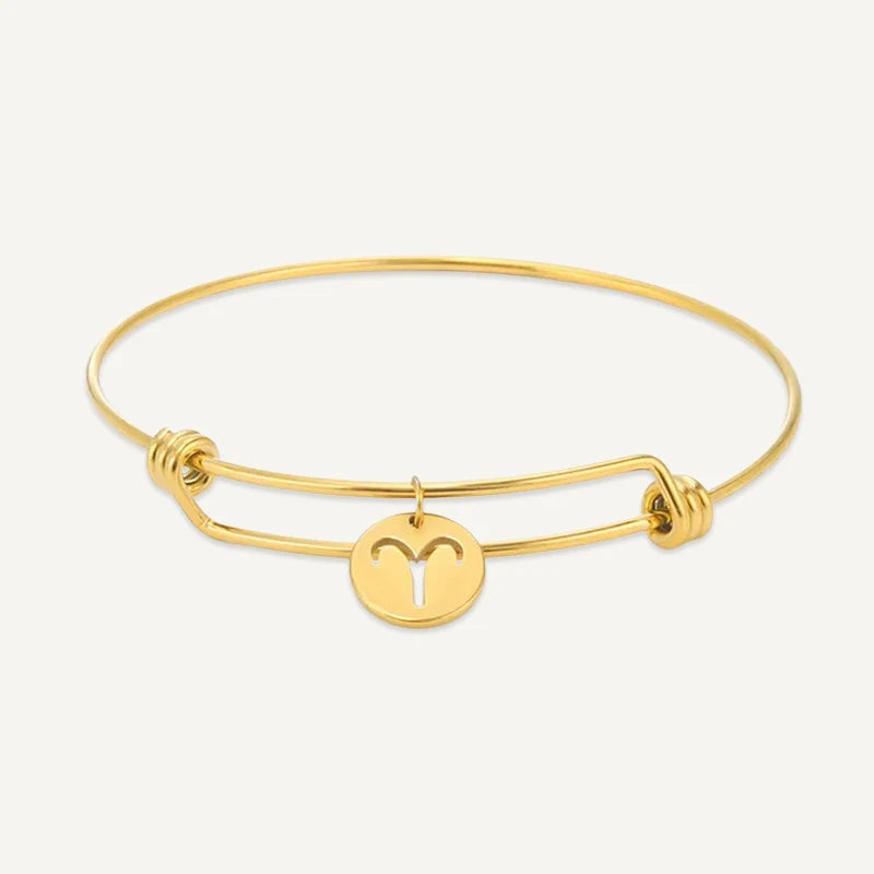 Bracelet Médaillon Signe Astrologique Or Bélier