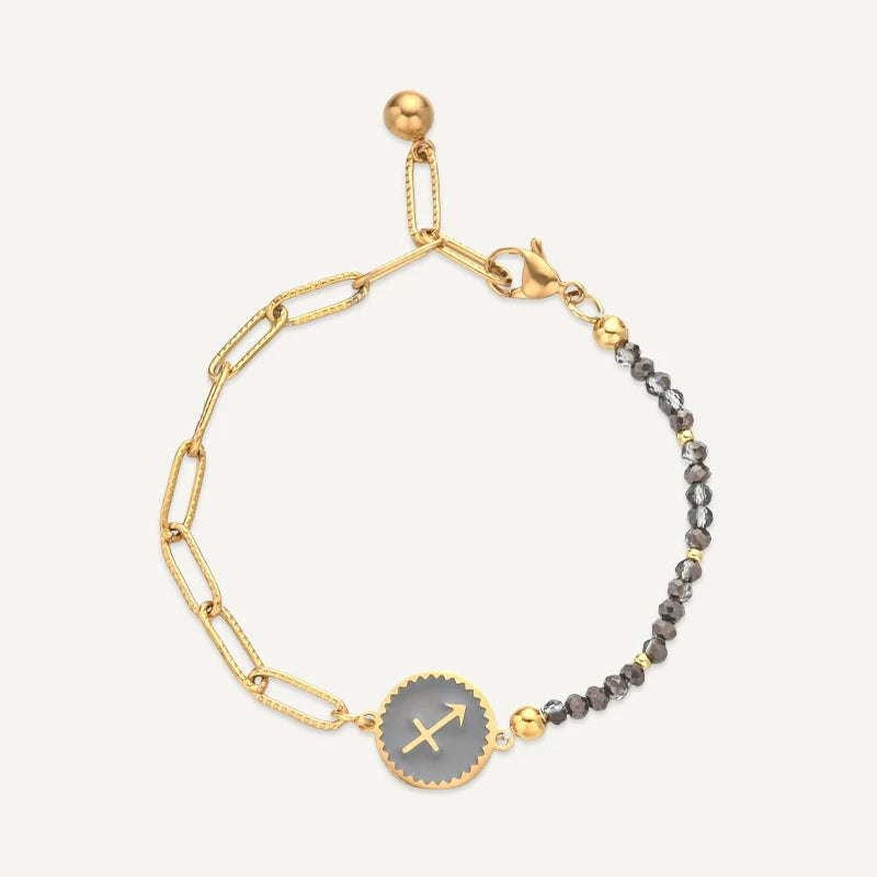 Bracelet Perles Colorées Signe Astrologique Sagittaire