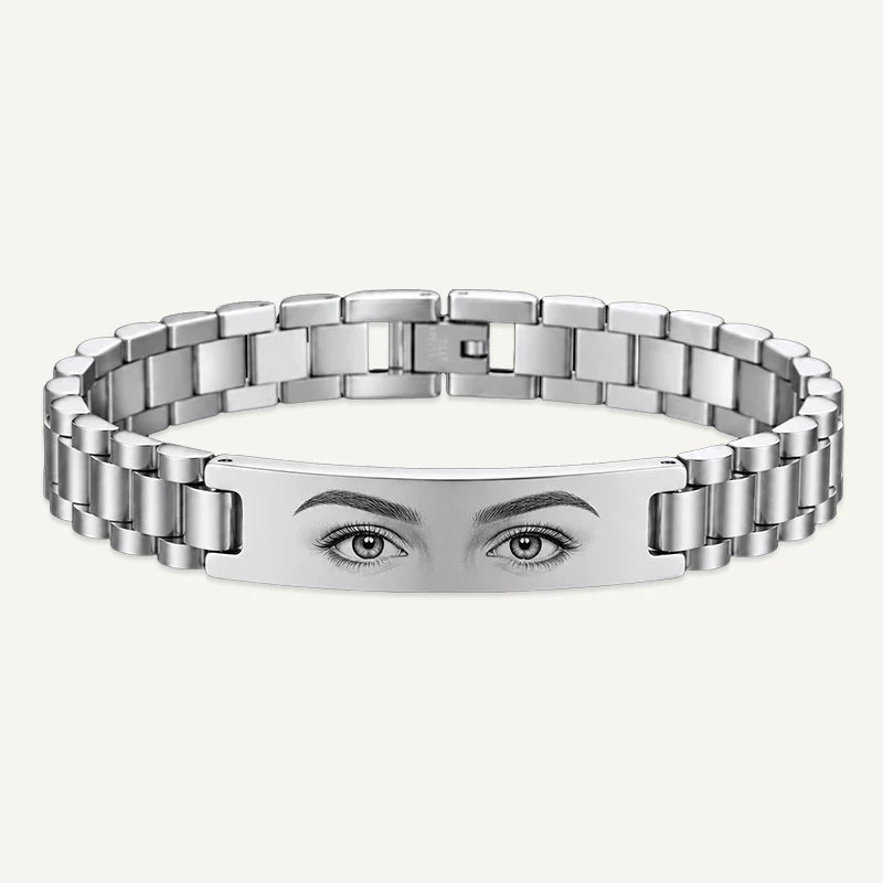 Bracelet Photo Regard Argent