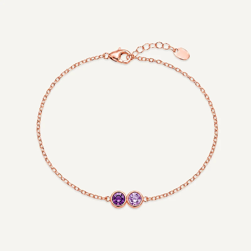 Bracelet Pierres de Naissances Or Rose 2