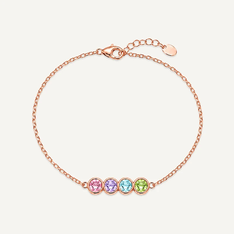 Bracelet Pierres de Naissances Or Rose 4