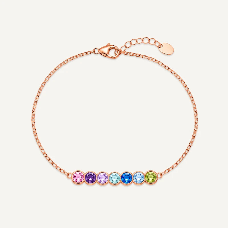 Bracelet Pierres de Naissances Or Rose 7
