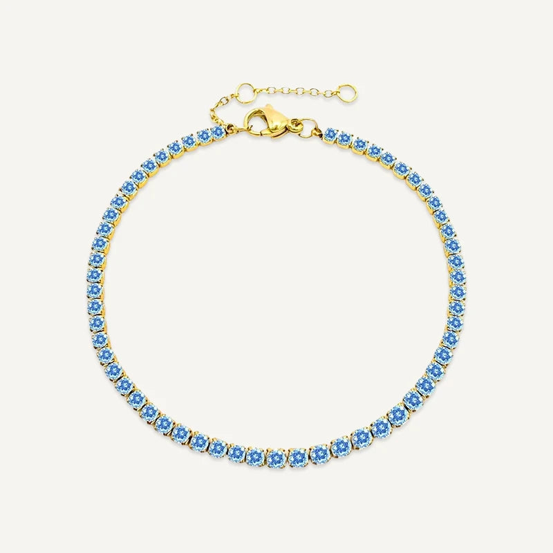 Bracelet Tennis Pierre de Naissance Or Mars