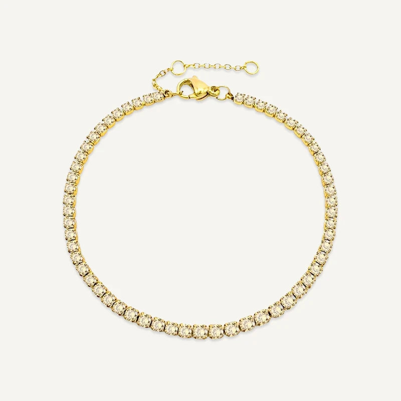 Bracelet Tennis Pierre de Naissance Or Novembre