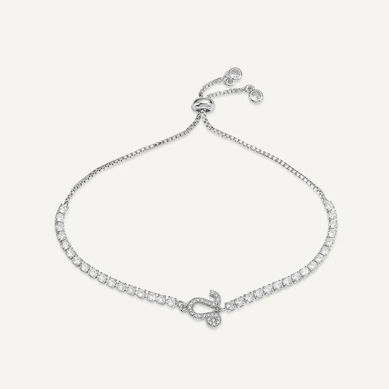 Bracelet Tennis Signe Astrologique Argent Lion