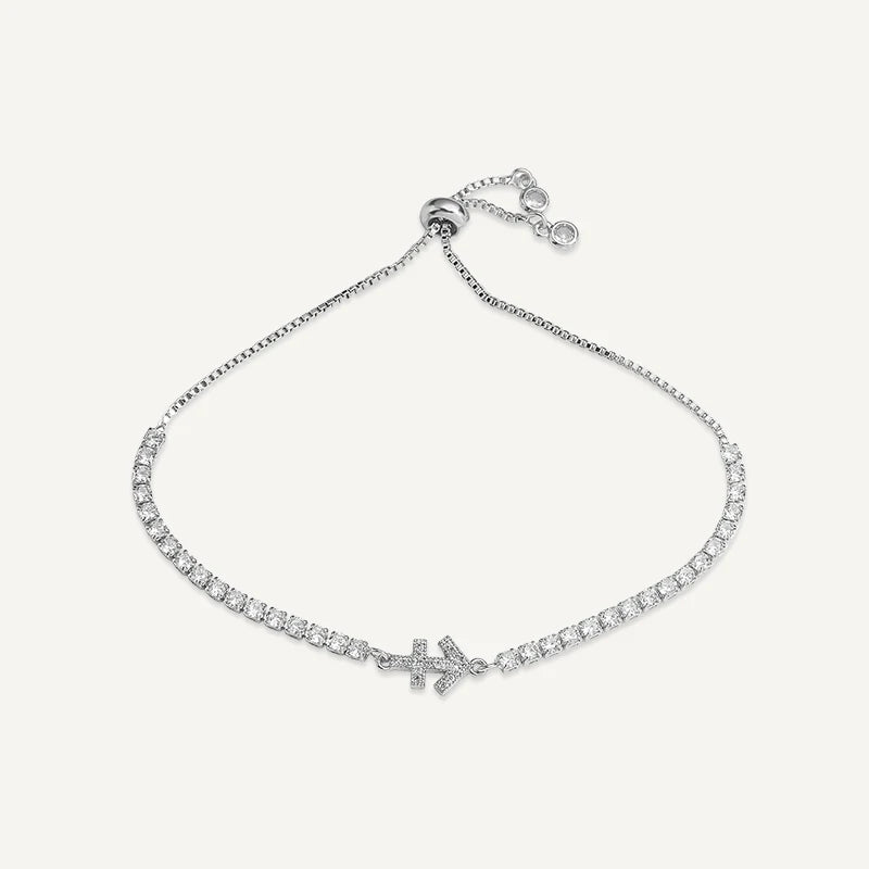 Bracelet Tennis Signe Astrologique Argent Sagittaire