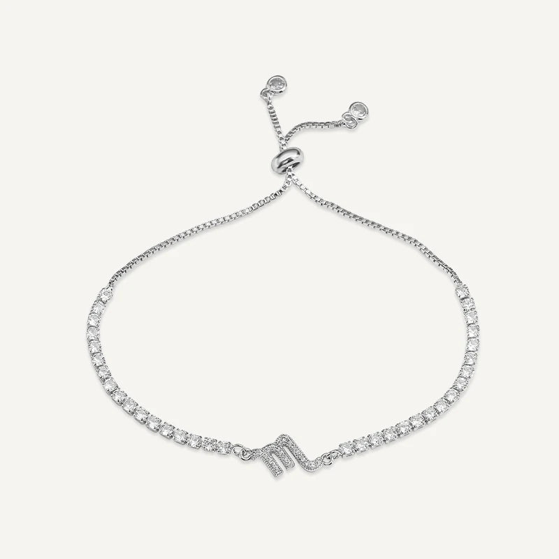 Bracelet Tennis Signe Astrologique Argent Scorpion