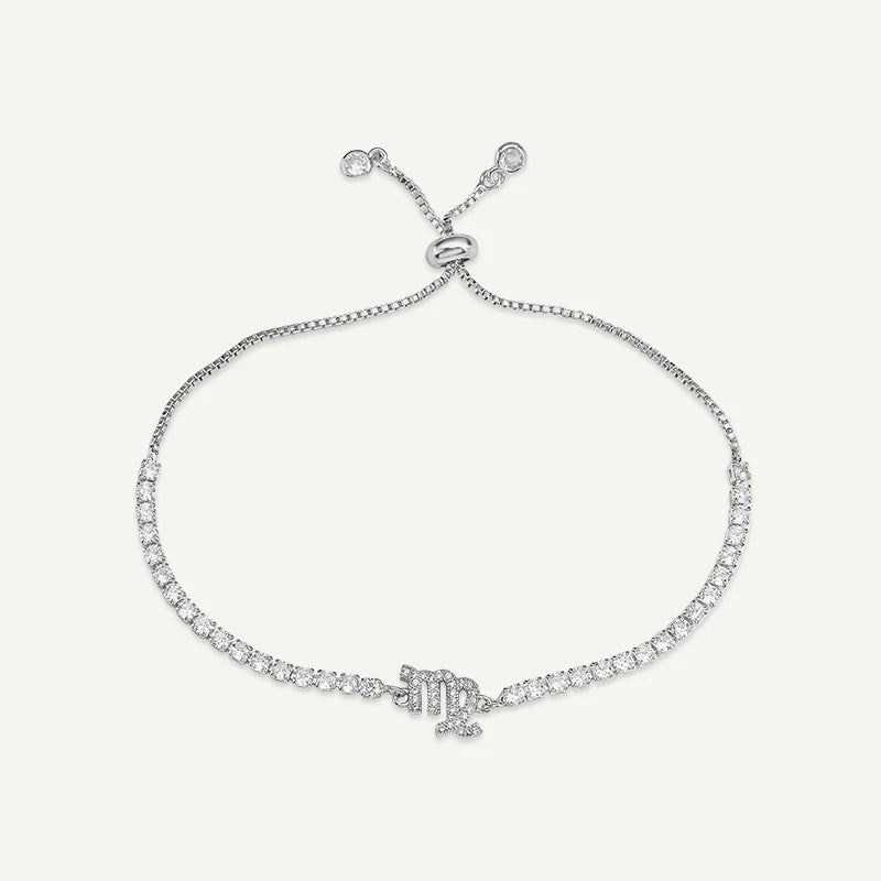 Bracelet Tennis Signe Astrologique Argent Vierge