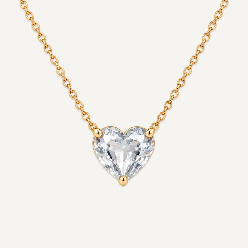 Collier Cœur Pierre de Naissance Avril