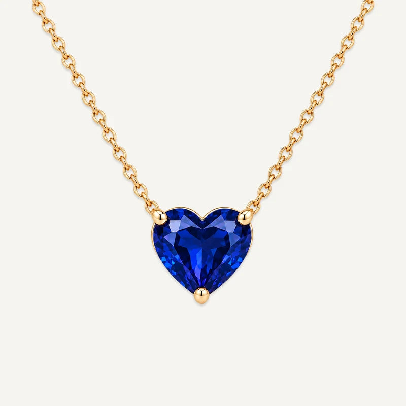 Collier Cœur Pierre de Naissance Septembre