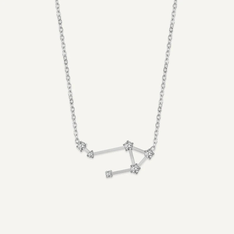 Collier Constellation du Zodiaque Argent Balance