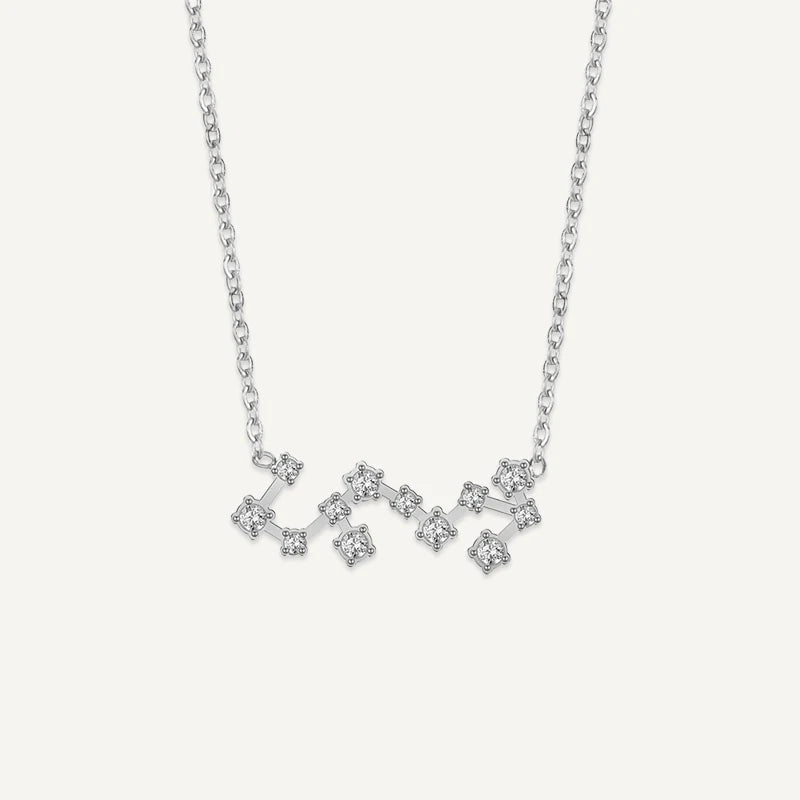 Collier Constellation du Zodiaque Argent Scorpion