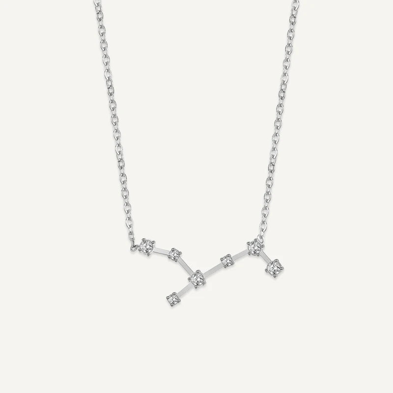 Collier Constellation du Zodiaque Argent Vierge