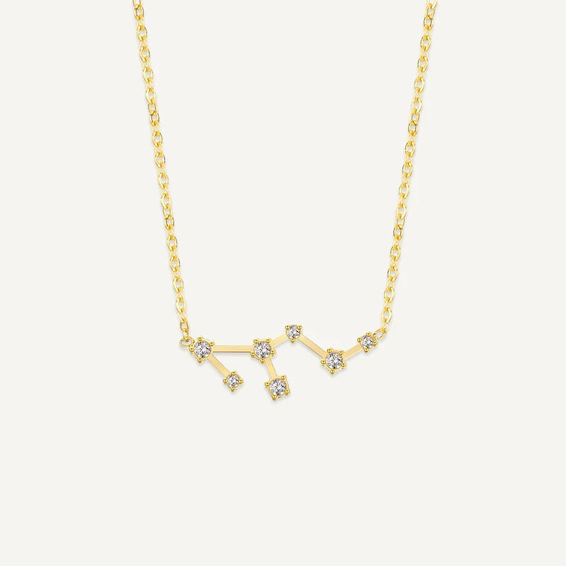 Collier Constellation du Zodiaque Or Lion