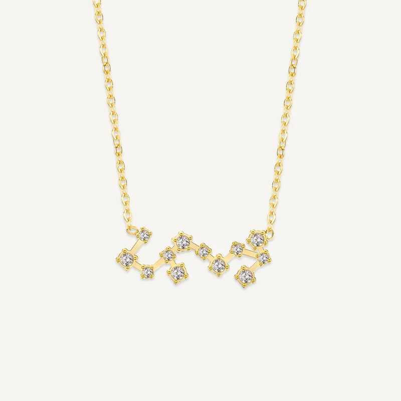 Collier Constellation du Zodiaque Or Scorpion