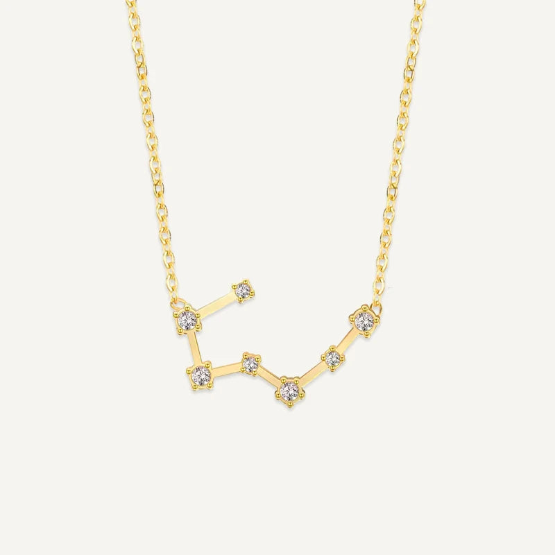 Collier Constellation du Zodiaque Or Taureau