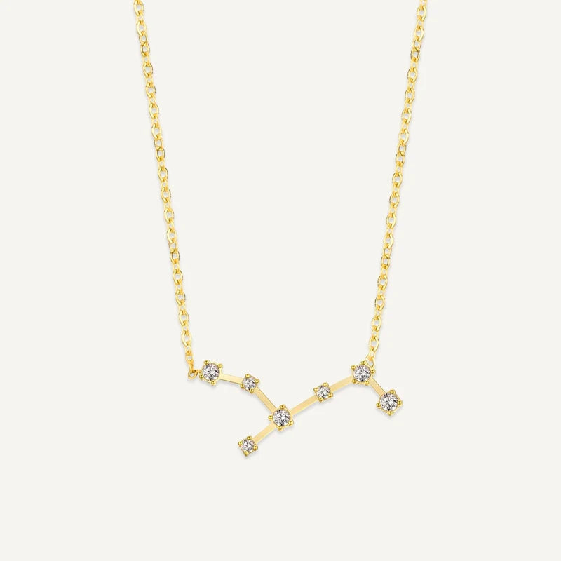 Collier Constellation du Zodiaque Or Vierge