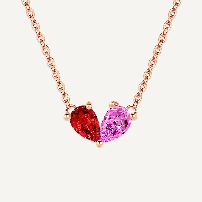 Collier Double Pierres de Naissance Or rose