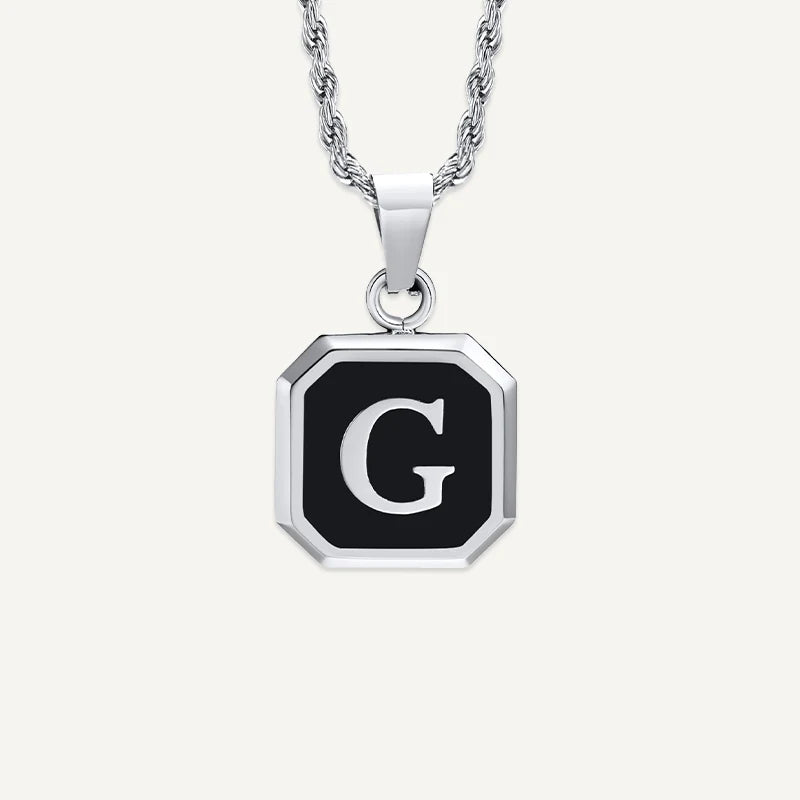Collier Homme Médaillon Initiale G