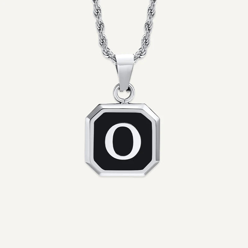 Collier Homme Médaillon Initiale O