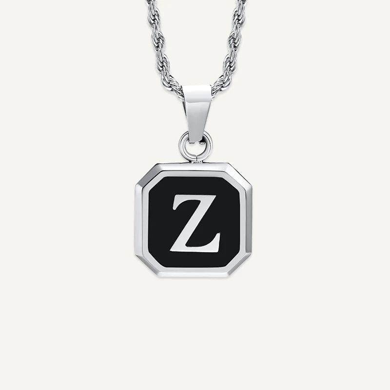 Collier Homme Médaillon Initiale Z